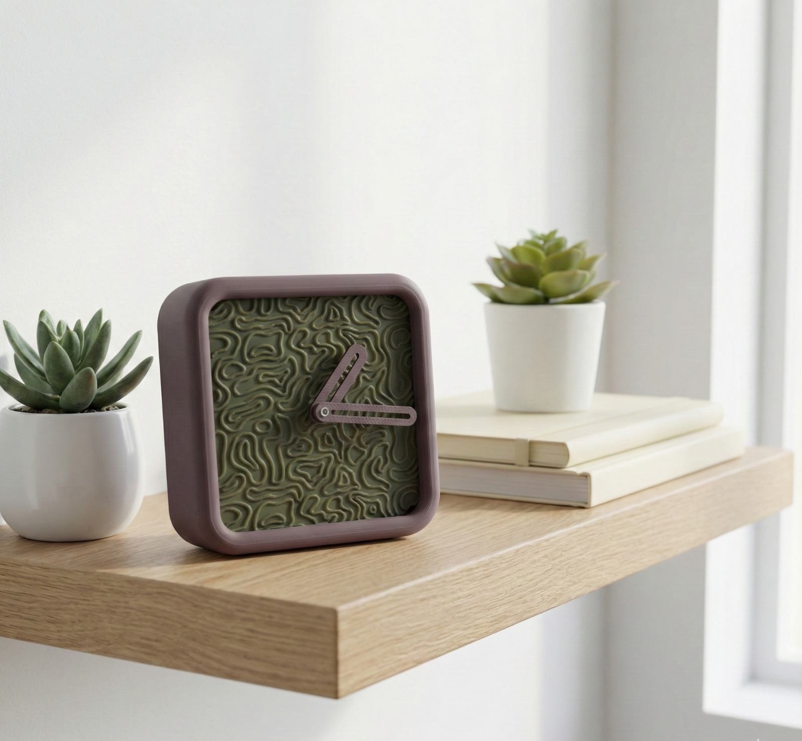 3D Baskı Modern Masa Saati